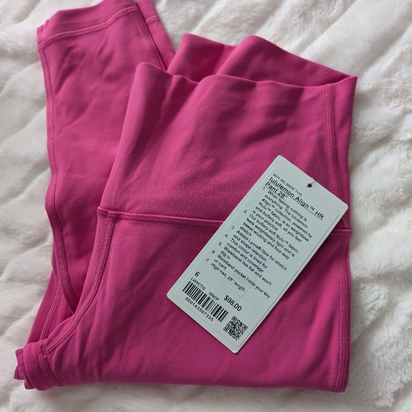 NWT NEW Lululemon Align High-Rise Pant 28" Sonic Pink Size 6 - Picture 4 of 7